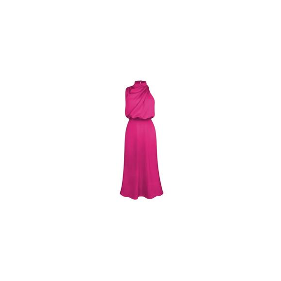 NWT size XL women’s pink elephant long gown Maxi dress - Picture 3 of 9